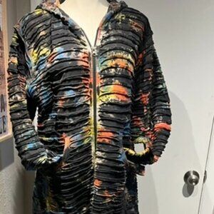 lightweight tie dye hoodie womens ljacket NWT